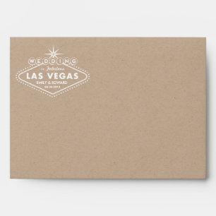 Mariage Kraft Paper Enveloppe Las Vegas
