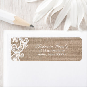 Mariage Lace et Burlap