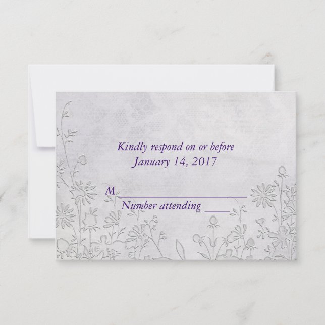 Mariage Lace RSVP (Devant)