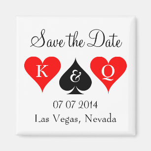 Mariage Las vegas enregistrer la date aimant avec