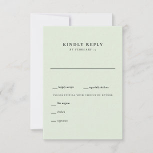 Mariage léger simple RSVP