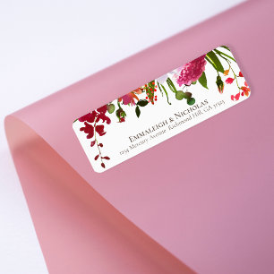 Mariage Magenta Pink Coral Adresse florale