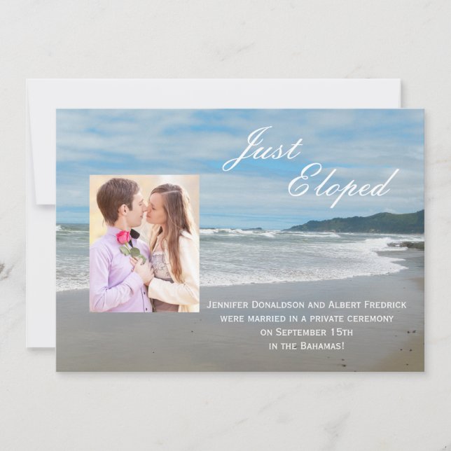 Mariage Mariage Elopement Faire-part Invitation (Devant)