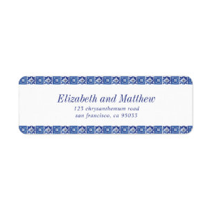 Mariage méditerranéen bleu moderne Adresse de reto
