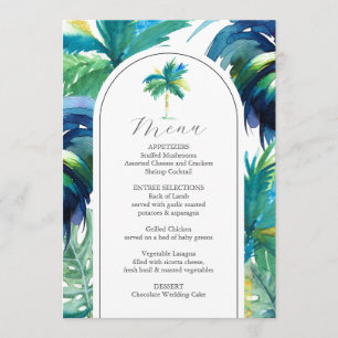 Mariage Menus Tropical Rooster Mariage
