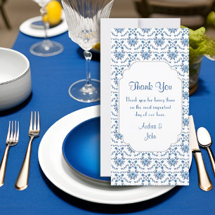 Mariage Merci Chinoiserie Delft Motif bleu