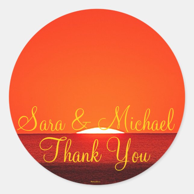 Mariage Merci de la mariée  Étiquette (Devant)