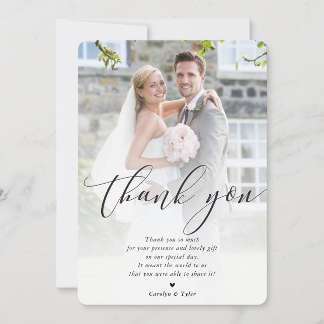 MARIAGE MERCI photo calligraphie jolie superpositi (Devant)