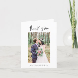 Mariage Merci photo minimaliste