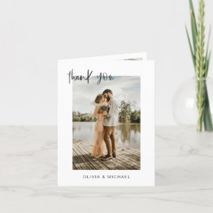 Mariage Merci photo minimaliste romantique