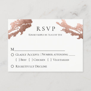 Mariage métallique moderne RSVP
