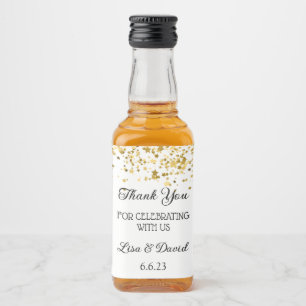 Mariage Mini Liquor Bottle Étiquettes