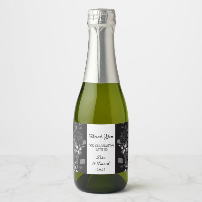 Mariage Mini Sparkling Wine Bottle Étiquette (Devant)