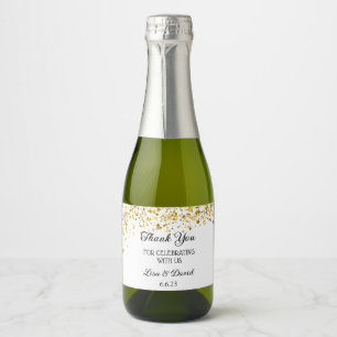 Mariage Mini Sparkling Wine Bottle Étiquette