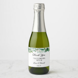 Mariage Mini Sparkling Wine Bottle Étiquette