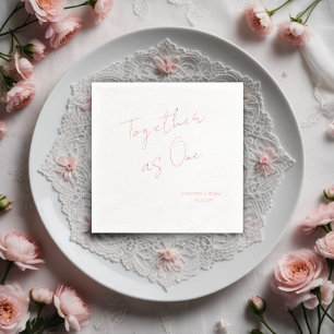 Mariage minimaliste "Ensemble comme un"