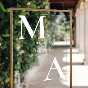Mariage minimaliste moderne