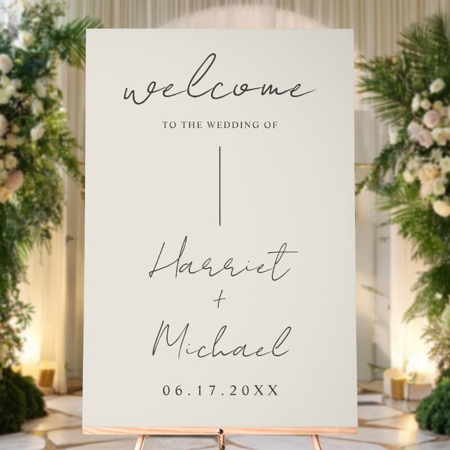 Mariage minimaliste moderne Accueil (Créateur téléchargé)