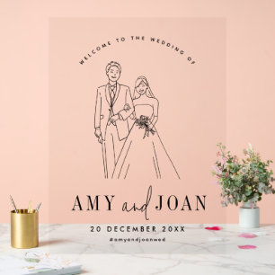 Mariage minimaliste mou noir et blanc