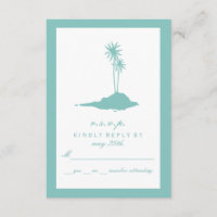 Mariage moderne à Island Beach RSVP - Turquoise