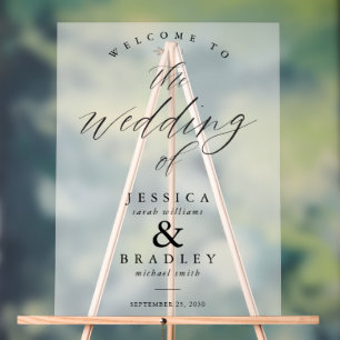 Mariage moderne élégant chic glacé Accueil