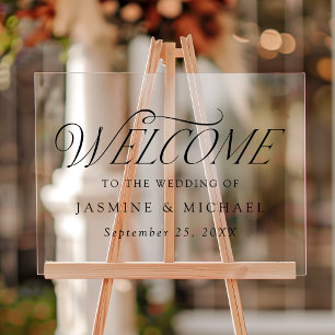 Mariage moderne élégant de typographie noire Accue