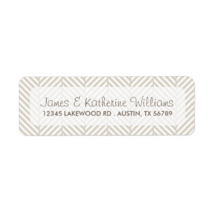 Mariage moderne en arête de poisson beige de toile