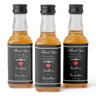 Mariage moderne Merci Mini Liquor Étiquette boutei