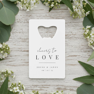 Mariage Moderne Minimaliste à la Santé de l'Amour