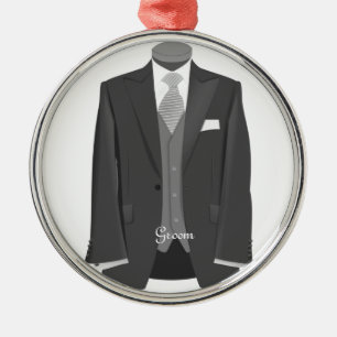 Mariage moderne salle Tuxedo ornement de Noël