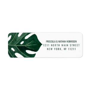 Mariage moderne Tropical Suisse feuille d'or au fr