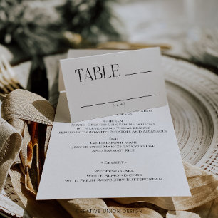 Mariage moderne Whimsy Table Cartes de place