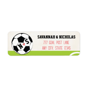 Mariage Monogramme de balle de football