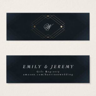 Mariage Monogramme de la marine classique