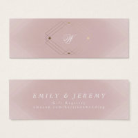 Mariage Monogramme rose Rose doré classique