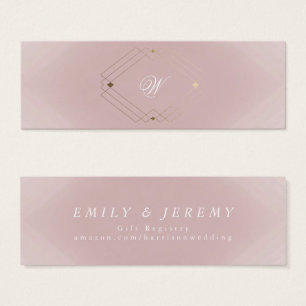 Mariage Monogramme rose Rose doré classique
