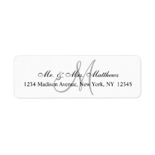 Mariage monographique unique chic