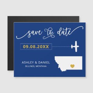 Mariage Montana Enregistrer la carte de date, Cart