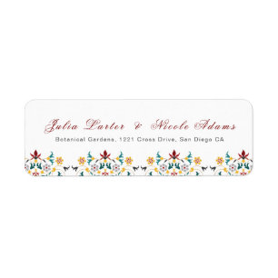 Mariage Motif classique complexe de géométrie vint