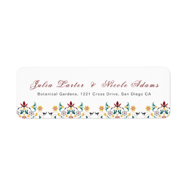 Mariage Motif classique complexe de géométrie vint (Devant)
