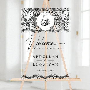 Mariage Musulman de Bienvenue en Dentelle Noire