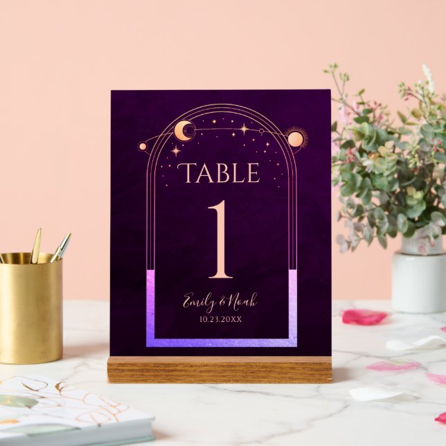 Mariage mystique arc-en-ciel Plum profond Sun Moon (Mariage)