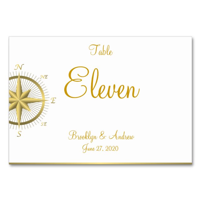 Mariage Nautique Blanc Cartes de Place Cartes de T (Devant)