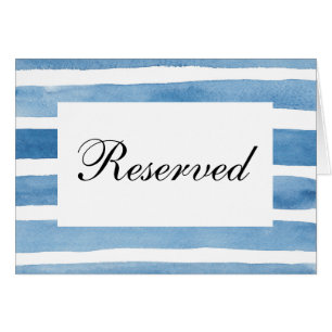 Mariage nautique bleu signe réservé aquarelle