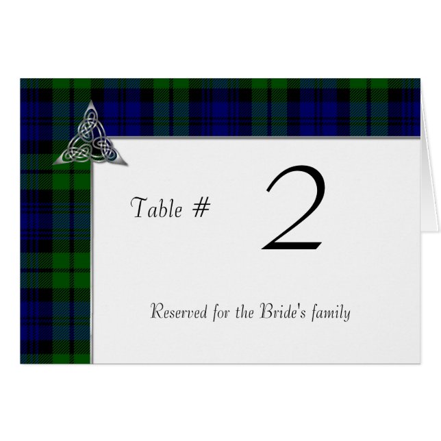 Mariage noir de plaid de tartan de montre (Devant Horizontal)