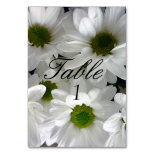 Mariage Numéro de la carte Fleur marguerite blanch