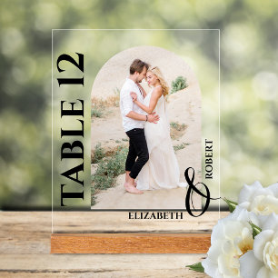 Mariage Numéro de table Arrondi Photo