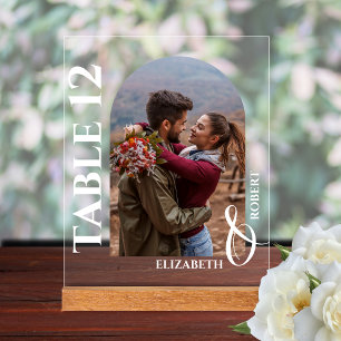Mariage Numéro de table Arrondi Photo
