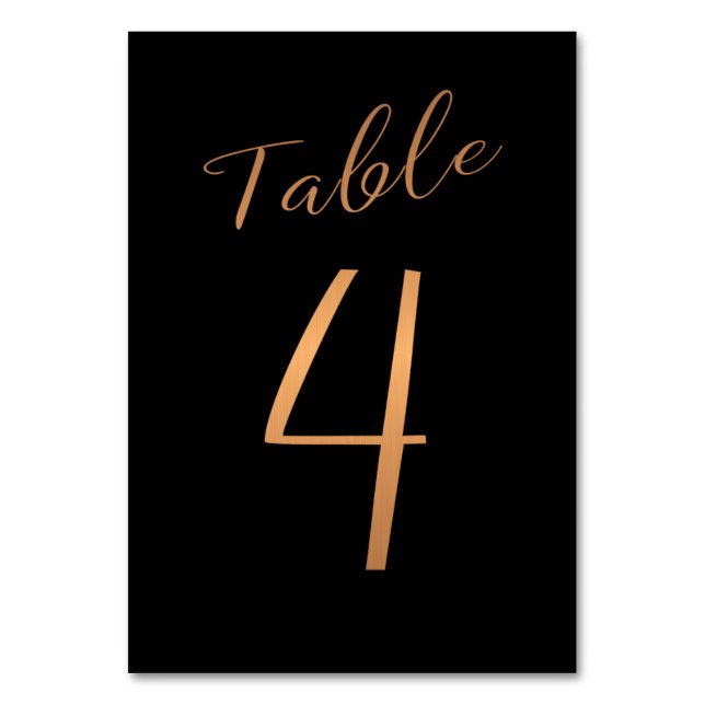 Mariage numéro de table cuivre parties scintillant (Par défaut)