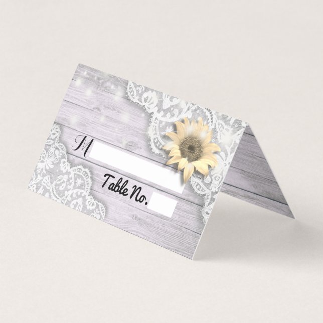 Mariage Numéro de table Dentelle d'escorte Tournes (Front)